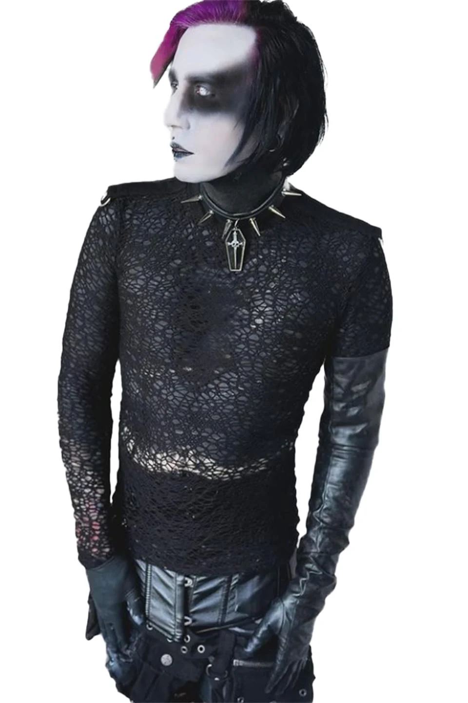 Spiked Choker with Coffin Dagger Pendant - Image 10
