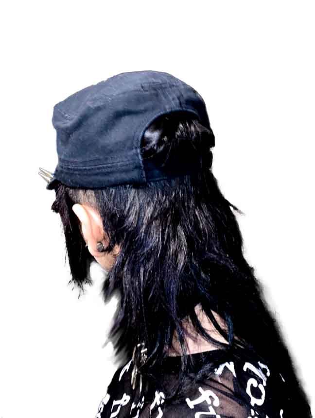 Spiked Distressed Rivethead Hat - Image 6
