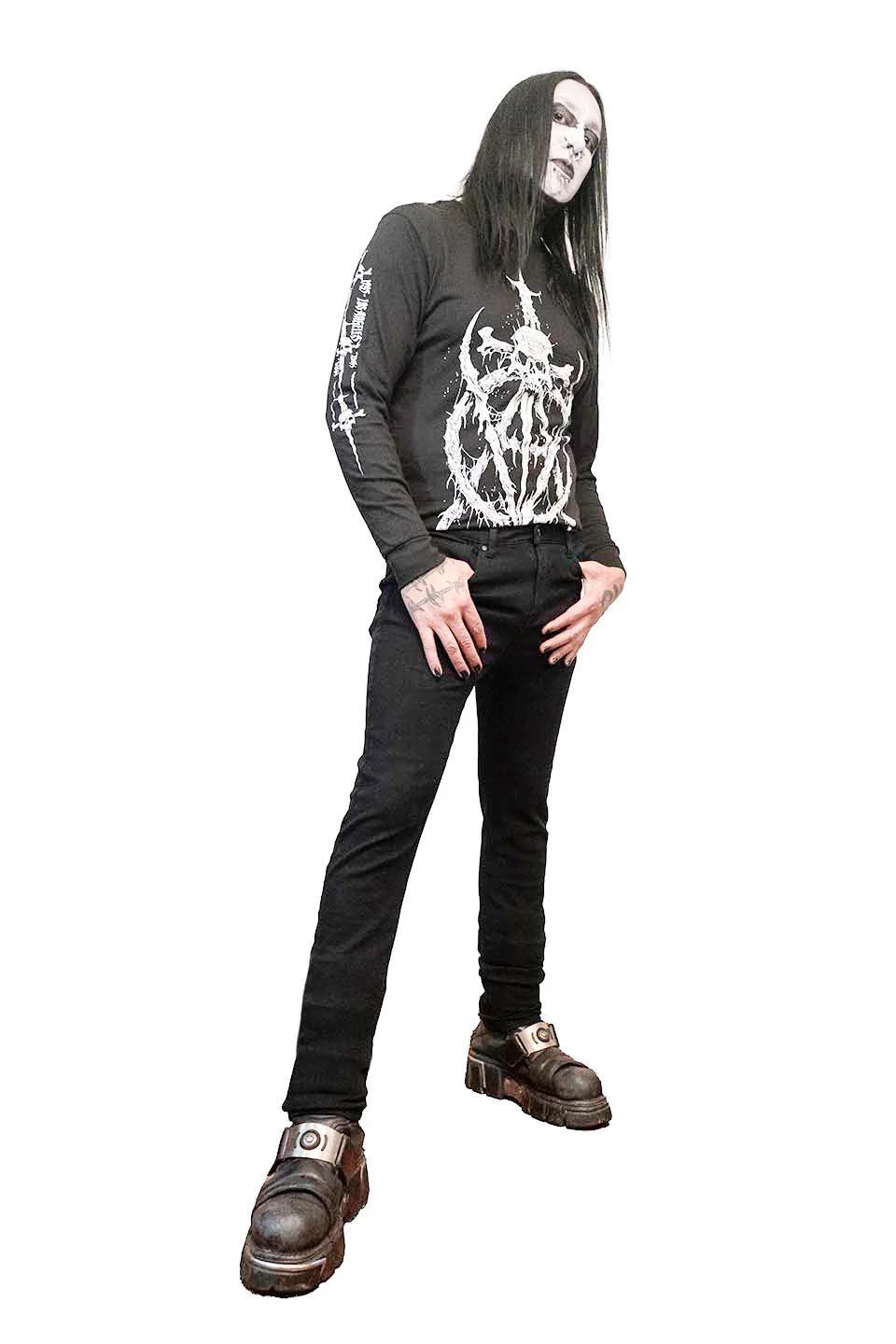 THE 301-G SKINNY BLACK STRETCH FxxK'N JEANS - Image 3