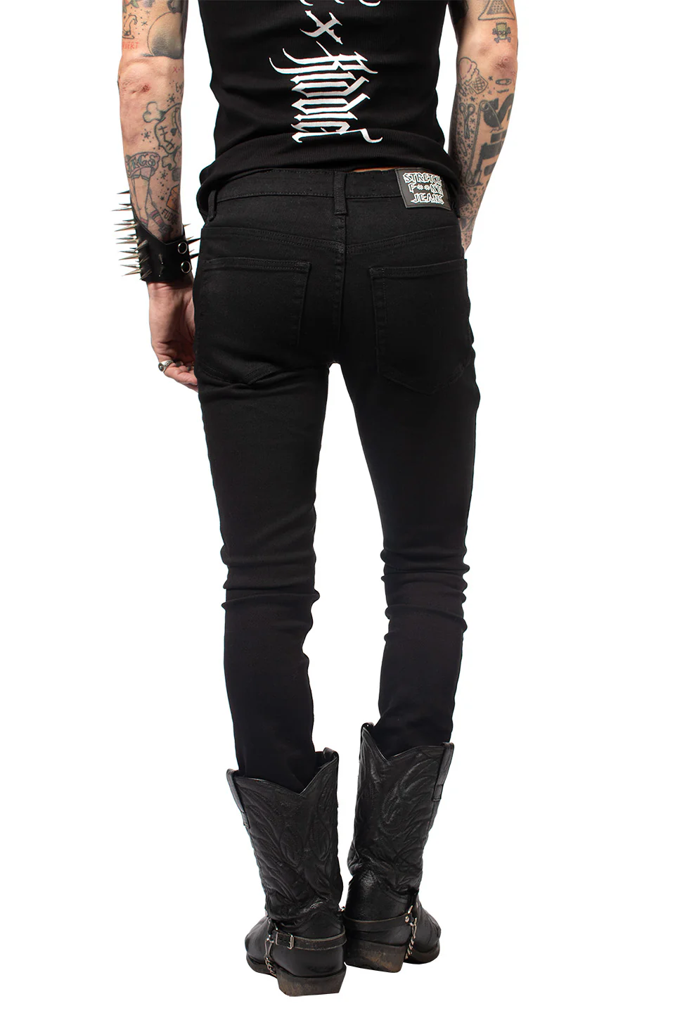 THE 301-G SKINNY BLACK STRETCH FxxK'N JEANS - Image 9