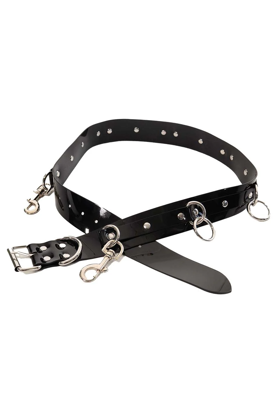 Vegan PVC Bondage Belt - Image 4