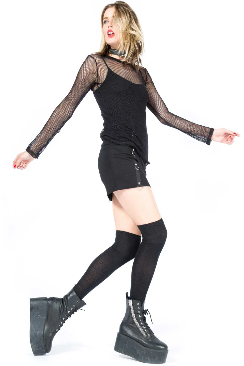 Vintage Batz & Bones Pencil Skirt - Image 2