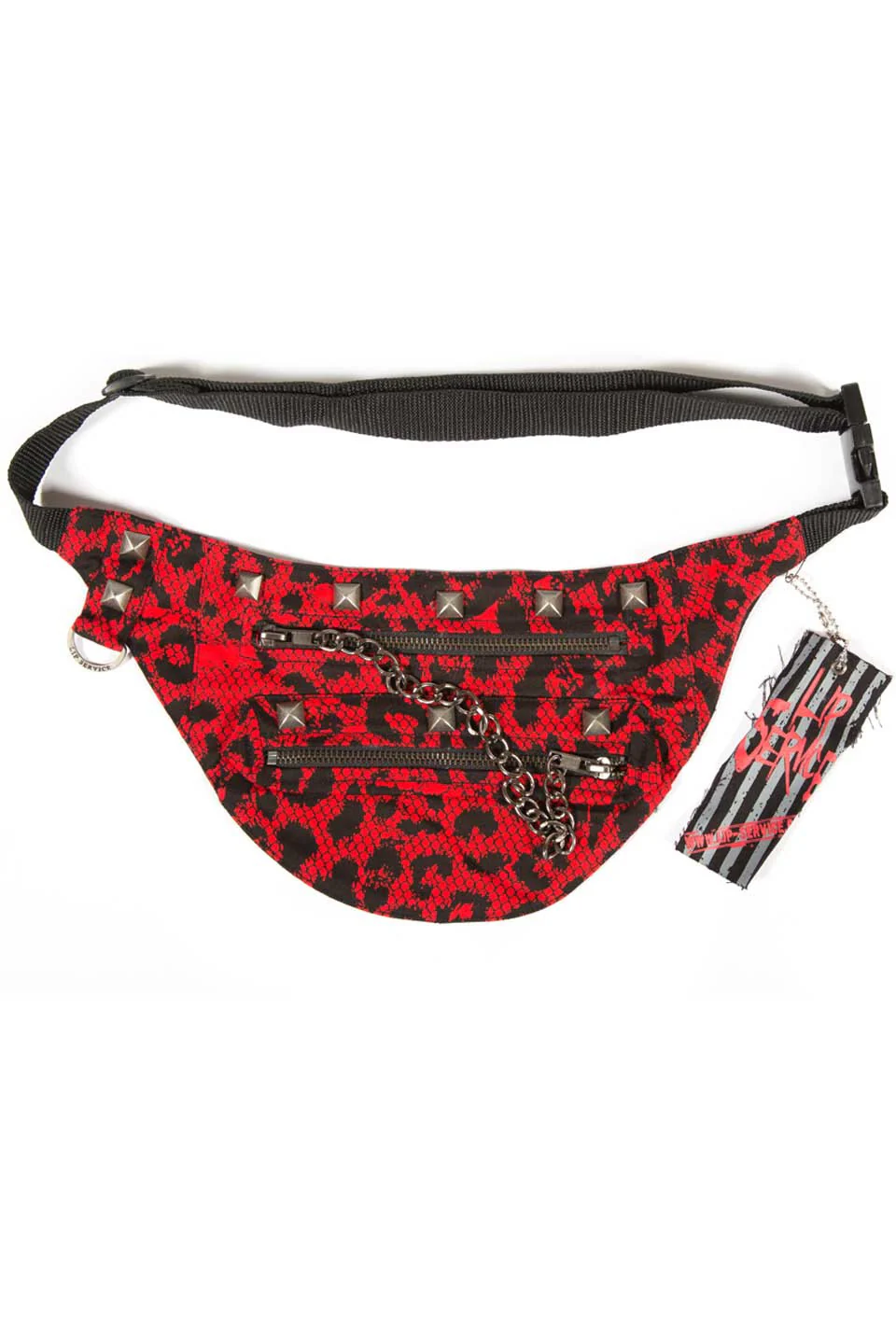 Vintage Batz & Bones Leopard Fanny Pack - Image 2