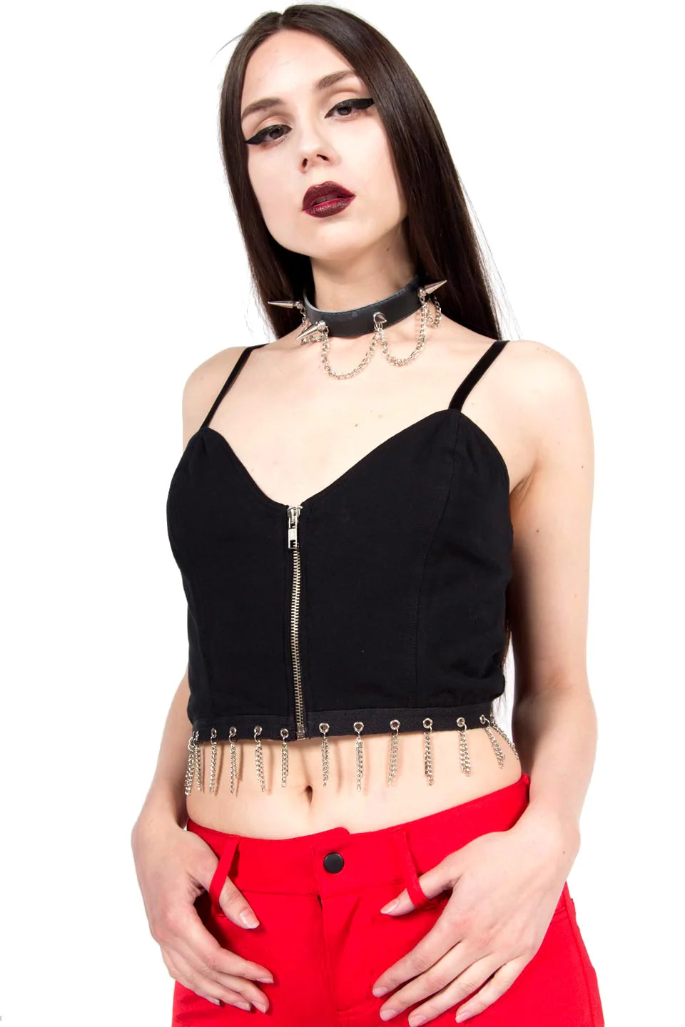 Vintage Chain Crop Top - Image 4