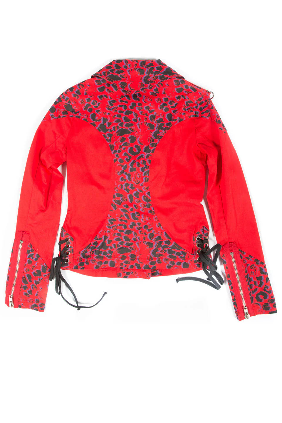 Vintage Leopard Moto Jacket - Image 4