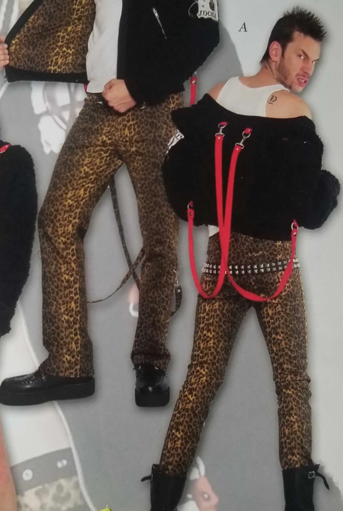 Vintage Cheetah Print Jeans 32 - Image 3