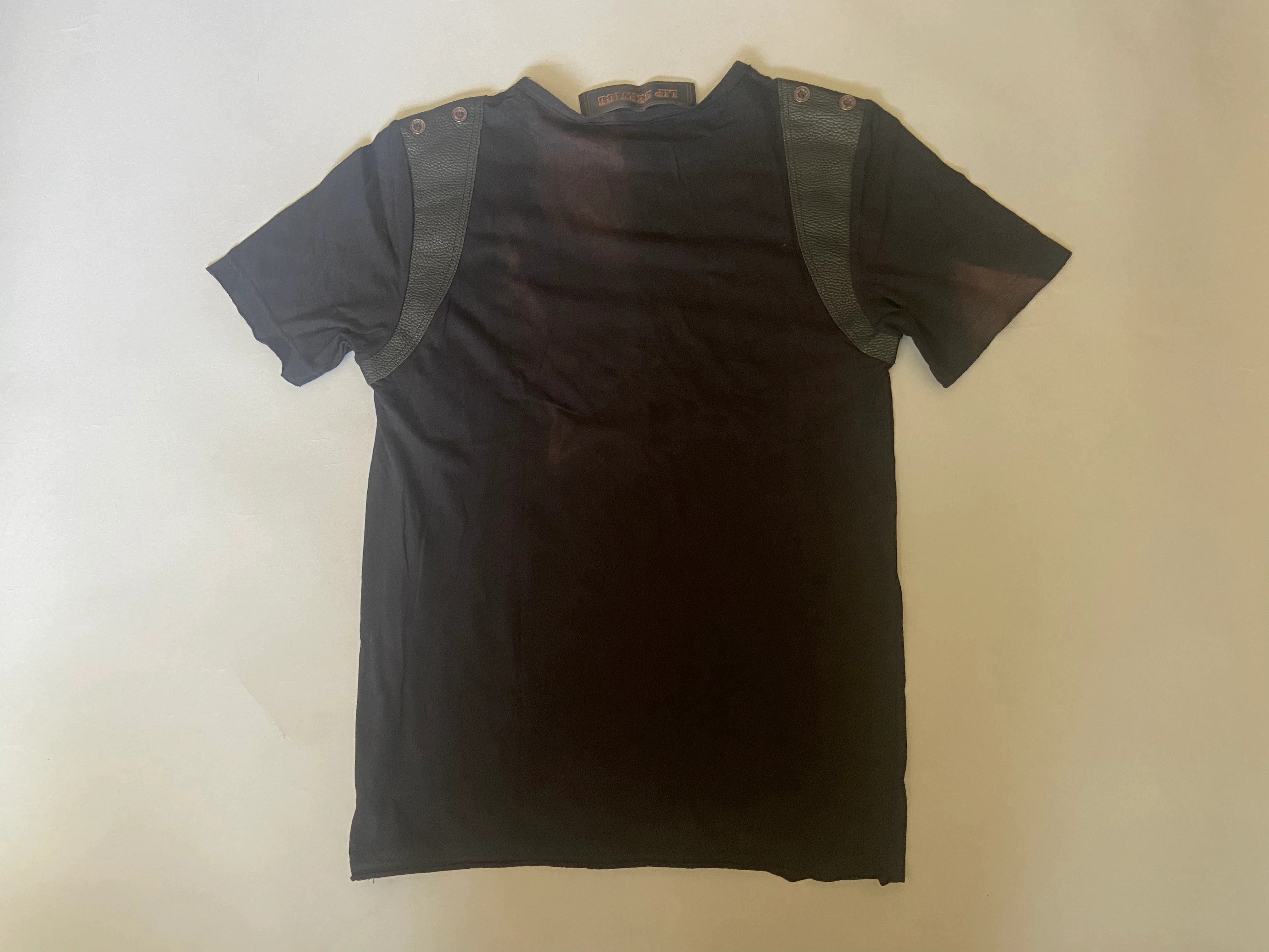 Vintage Distressed Men's T-Shirt with Bleach Print - Image 2