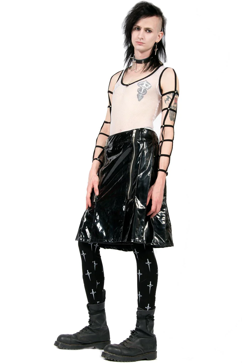 Vintage Fascist Fishnet Top