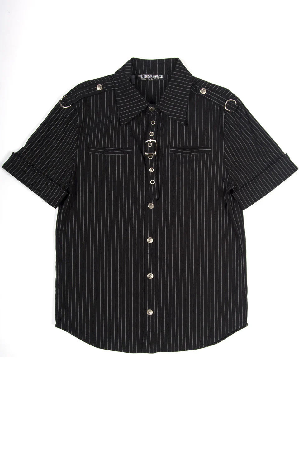 Vintage Gangster Prankster Pinstriped Shirt - Image 4