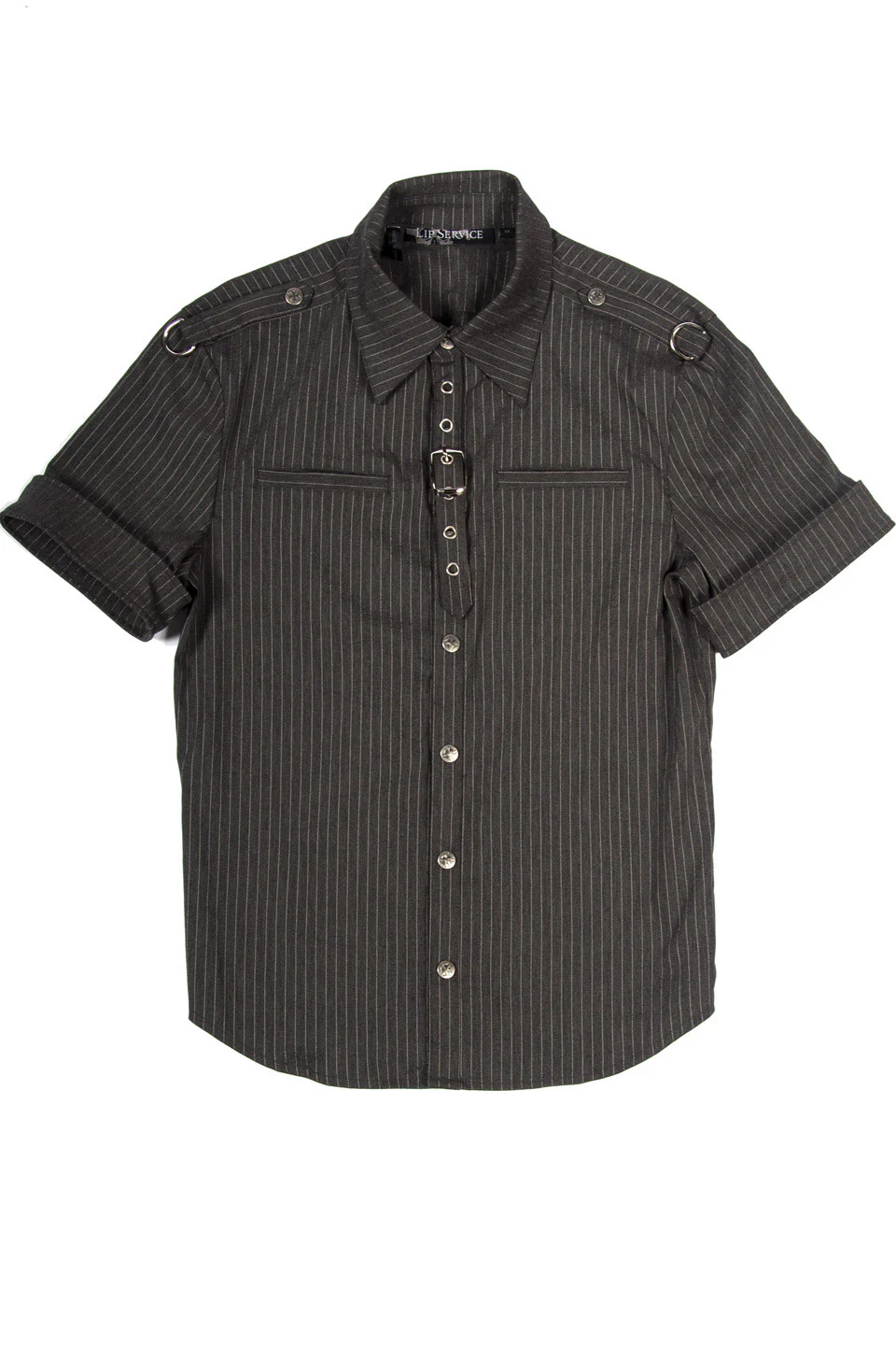 Vintage Gangster Prankster Pinstriped Shirt - Image 5