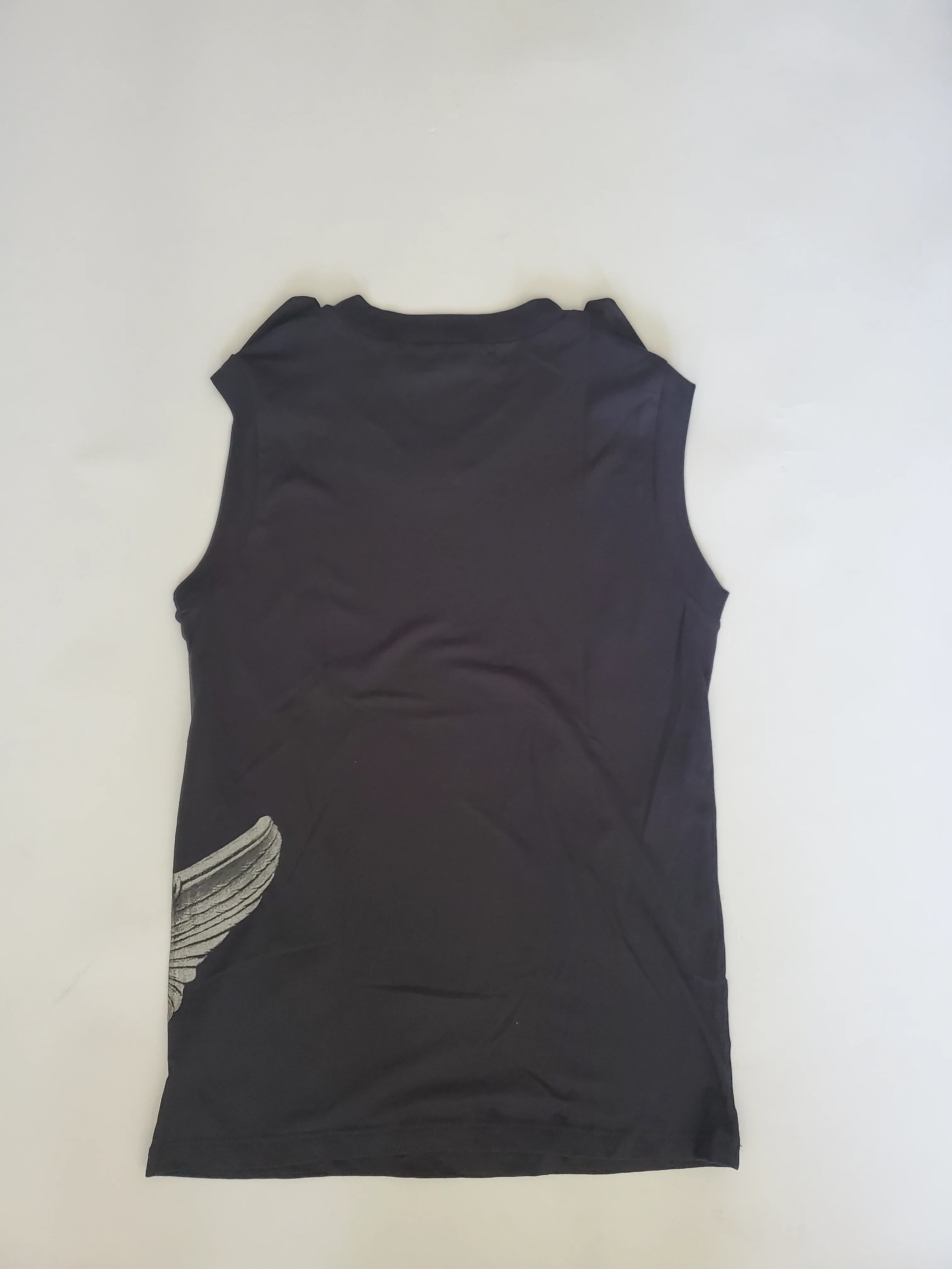 Vintage Men's Military V-neck Muscle Tee - size M - Image 2
