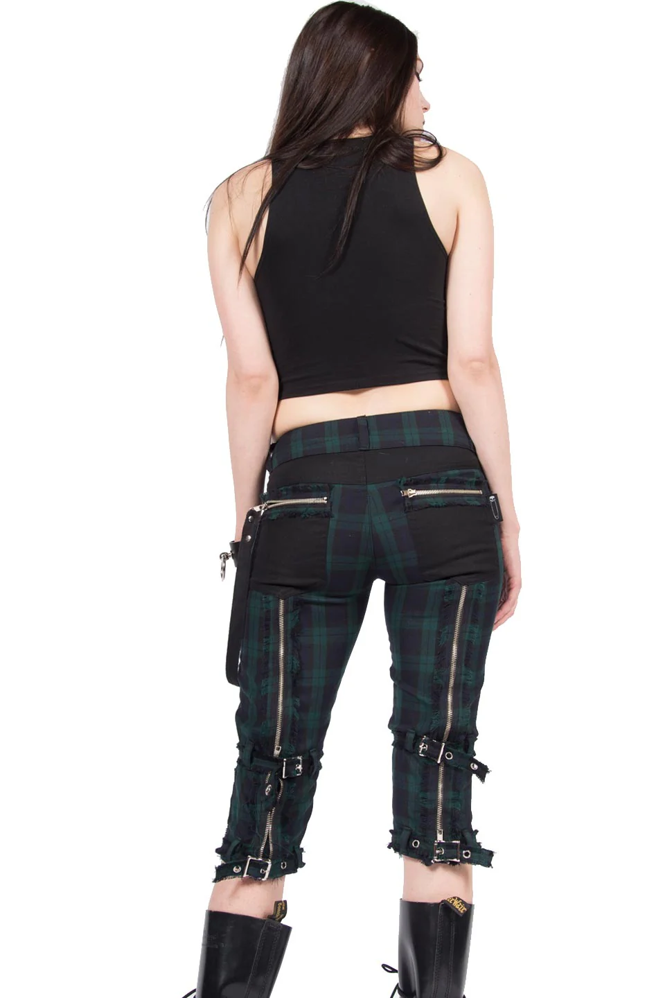 Vintage Punk & Disorderly Green Capri Pants - Image 2