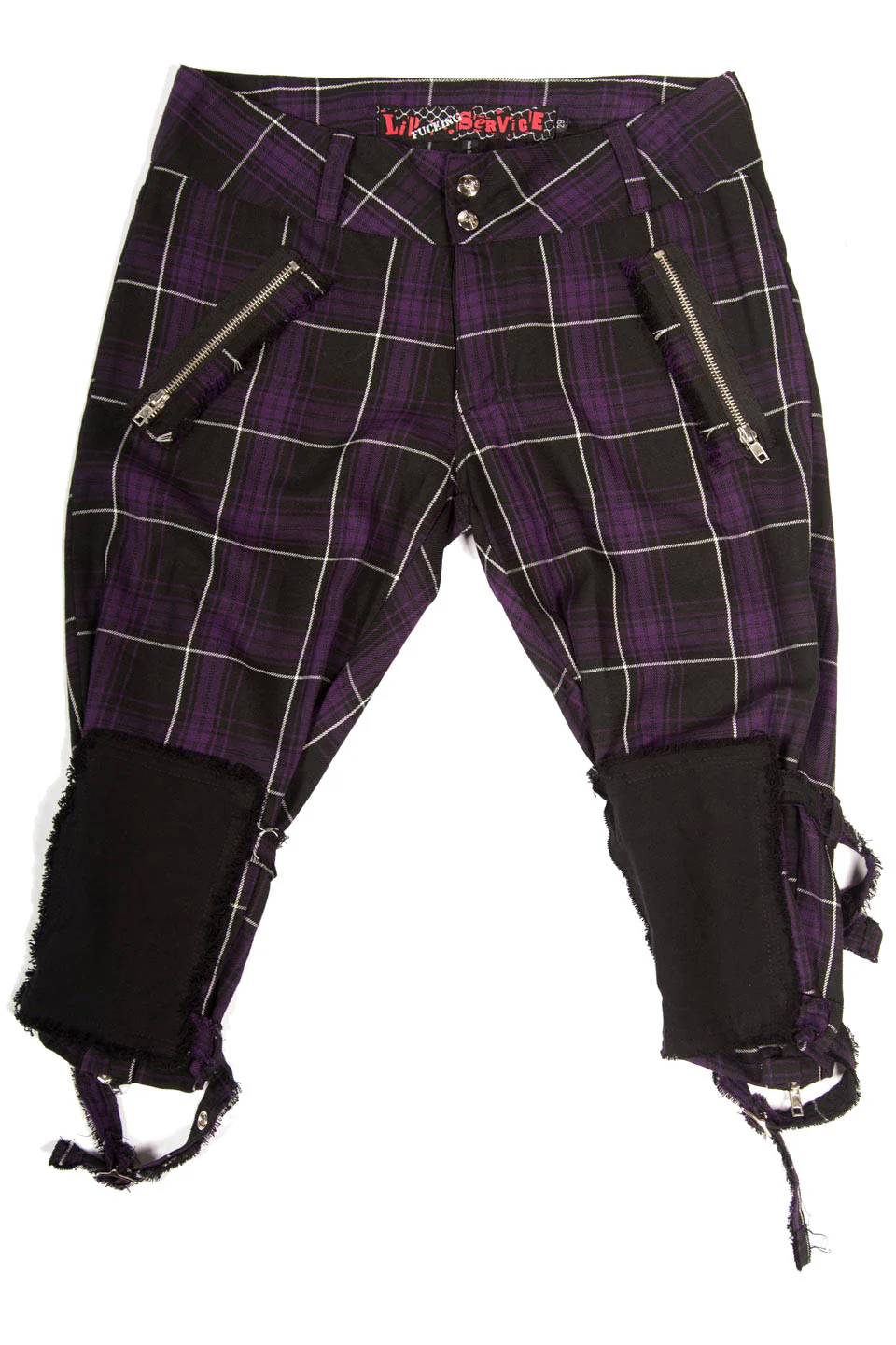 Vintage Punk & Disorderly Purple Capri Pants - Image 5