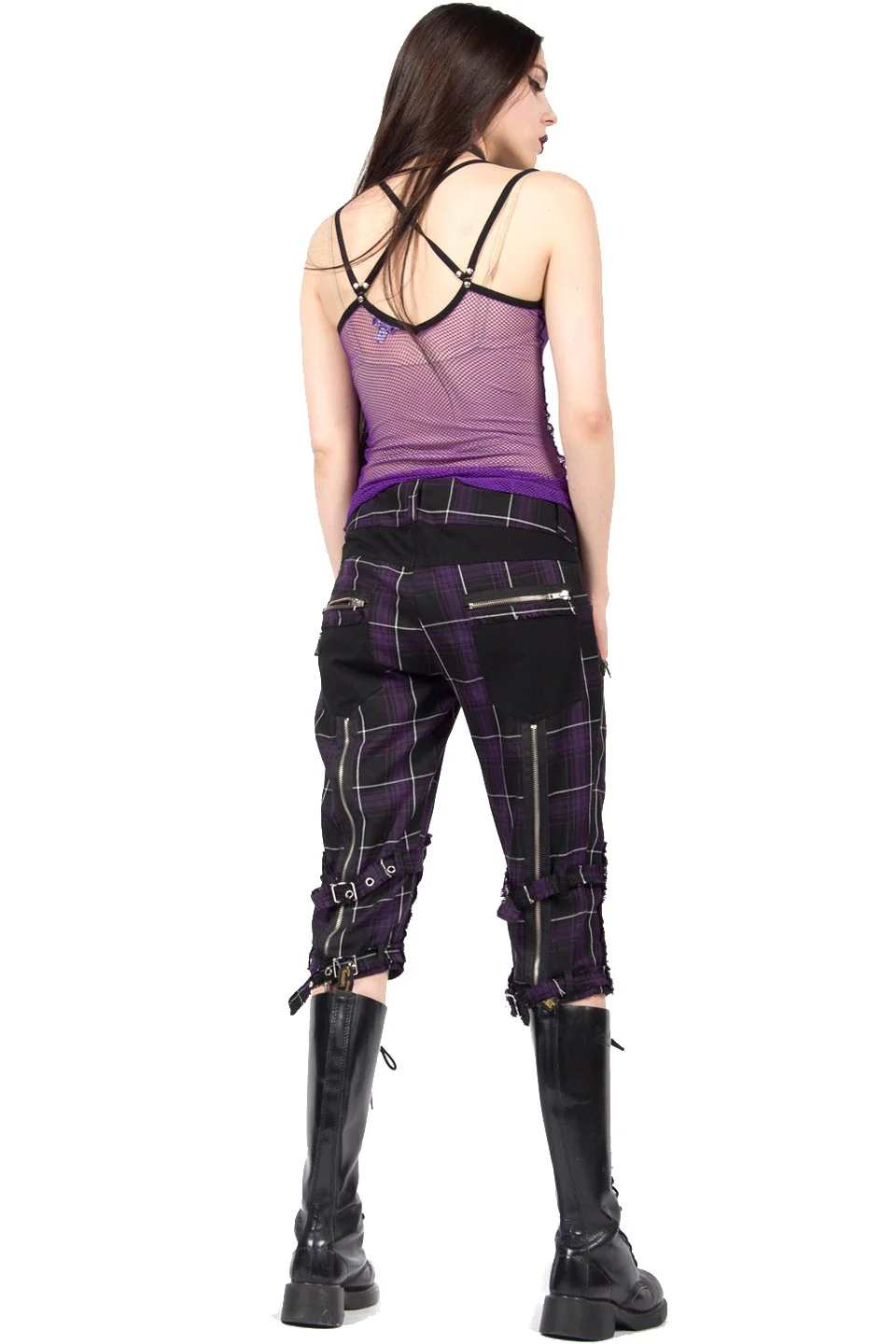 Vintage Purple Fishnet Tank Top - Image 2