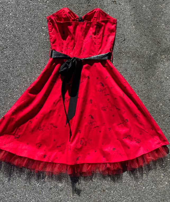 VINTAGE ROCKABILLY RUMBLE PIN UP DRESS - Image 2