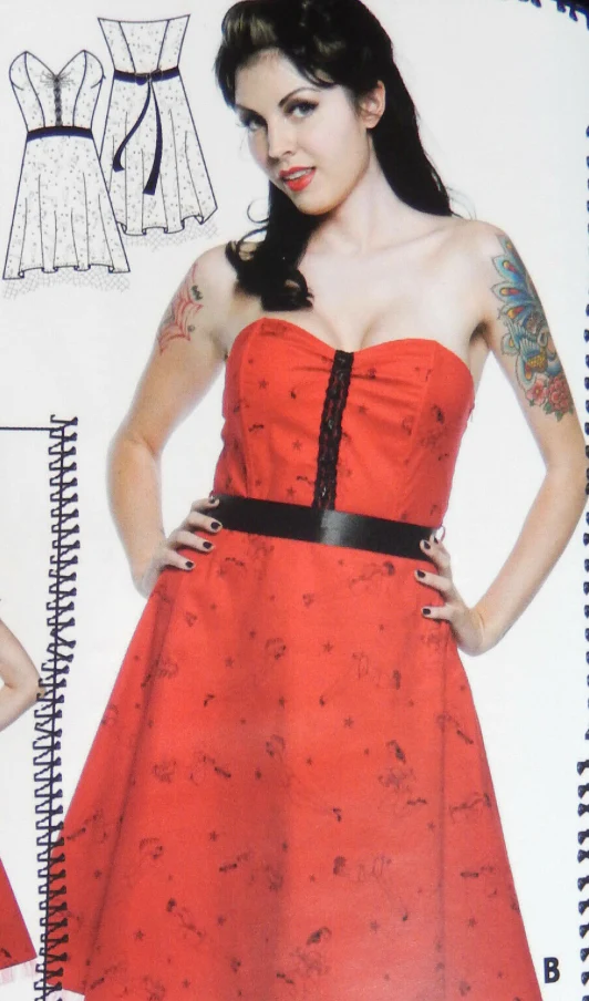 VINTAGE ROCKABILLY RUMBLE PIN UP DRESS - Image 3