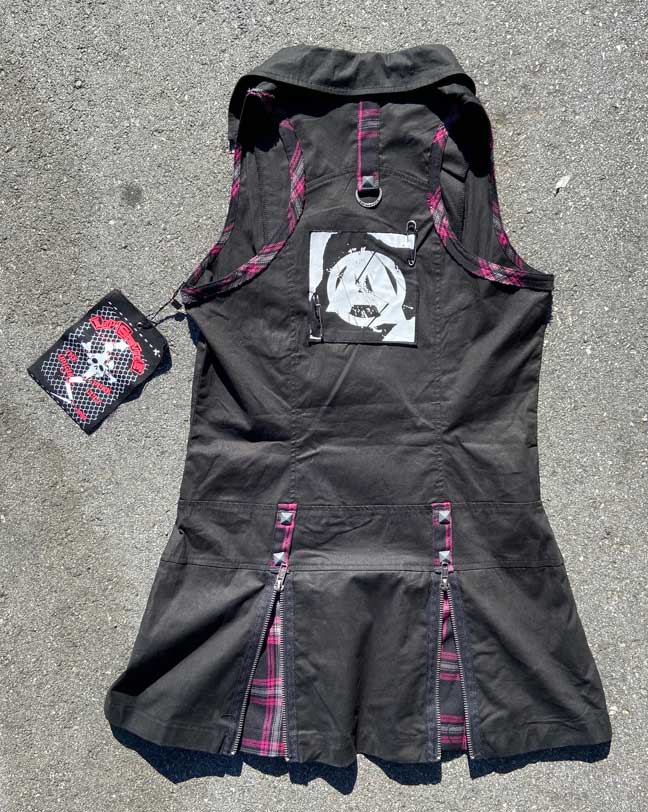 Vintage Sleeveless Punk & Disorderly Dress - Image 2
