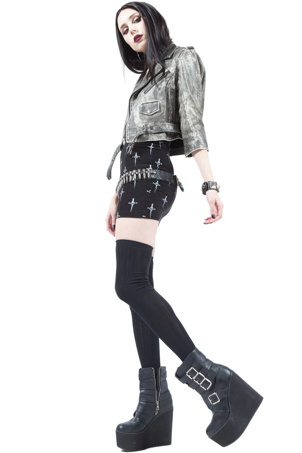Vintage Washed Moto Jacket - Image 2