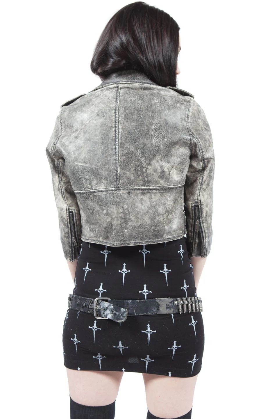 Vintage Washed Moto Jacket - Image 3