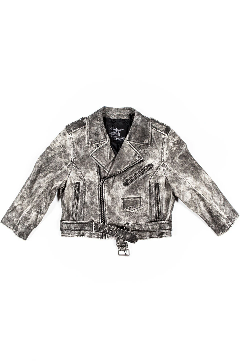 Vintage Washed Moto Jacket - Image 4
