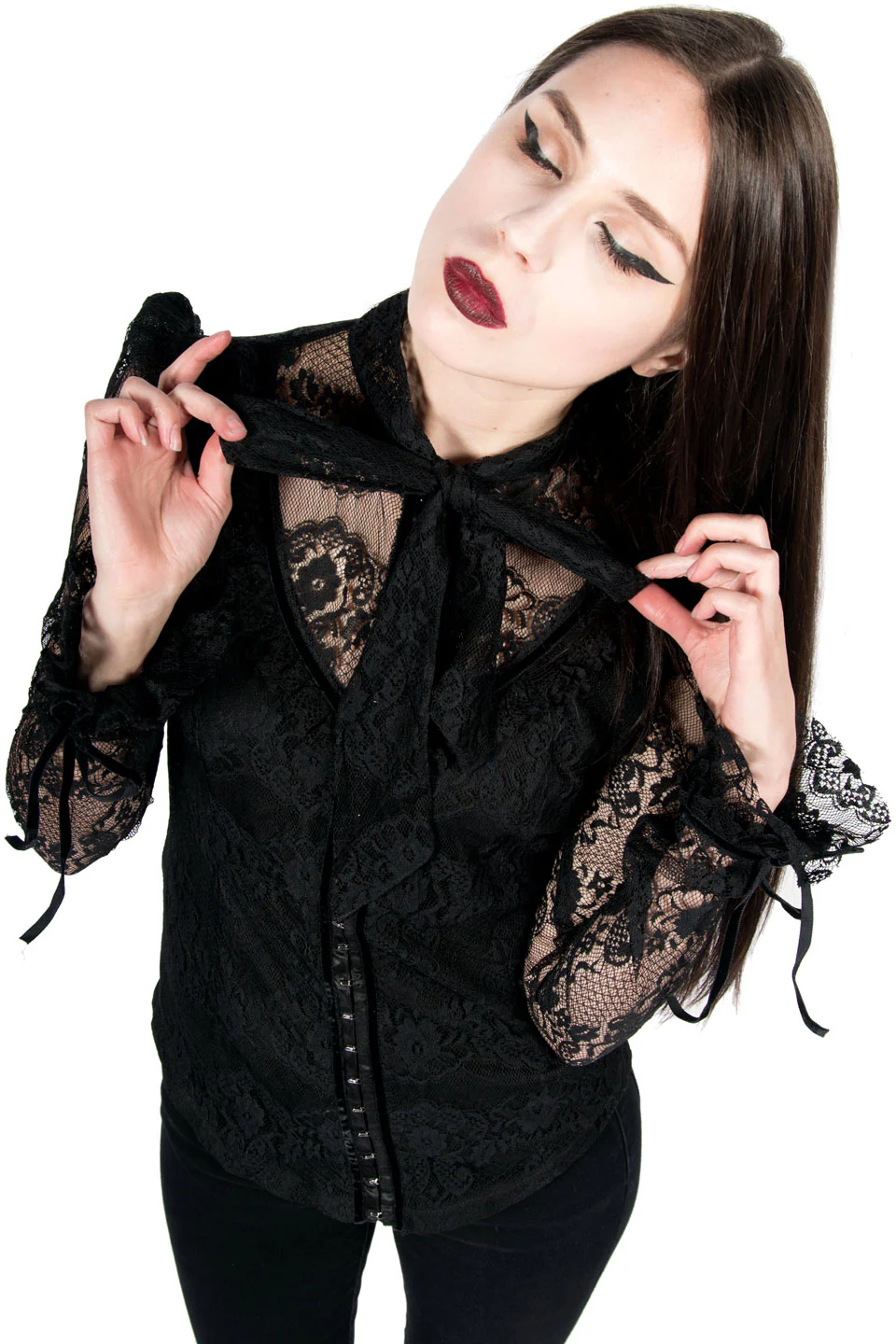 Vintage Blacklist Lace Blouse - Image 4