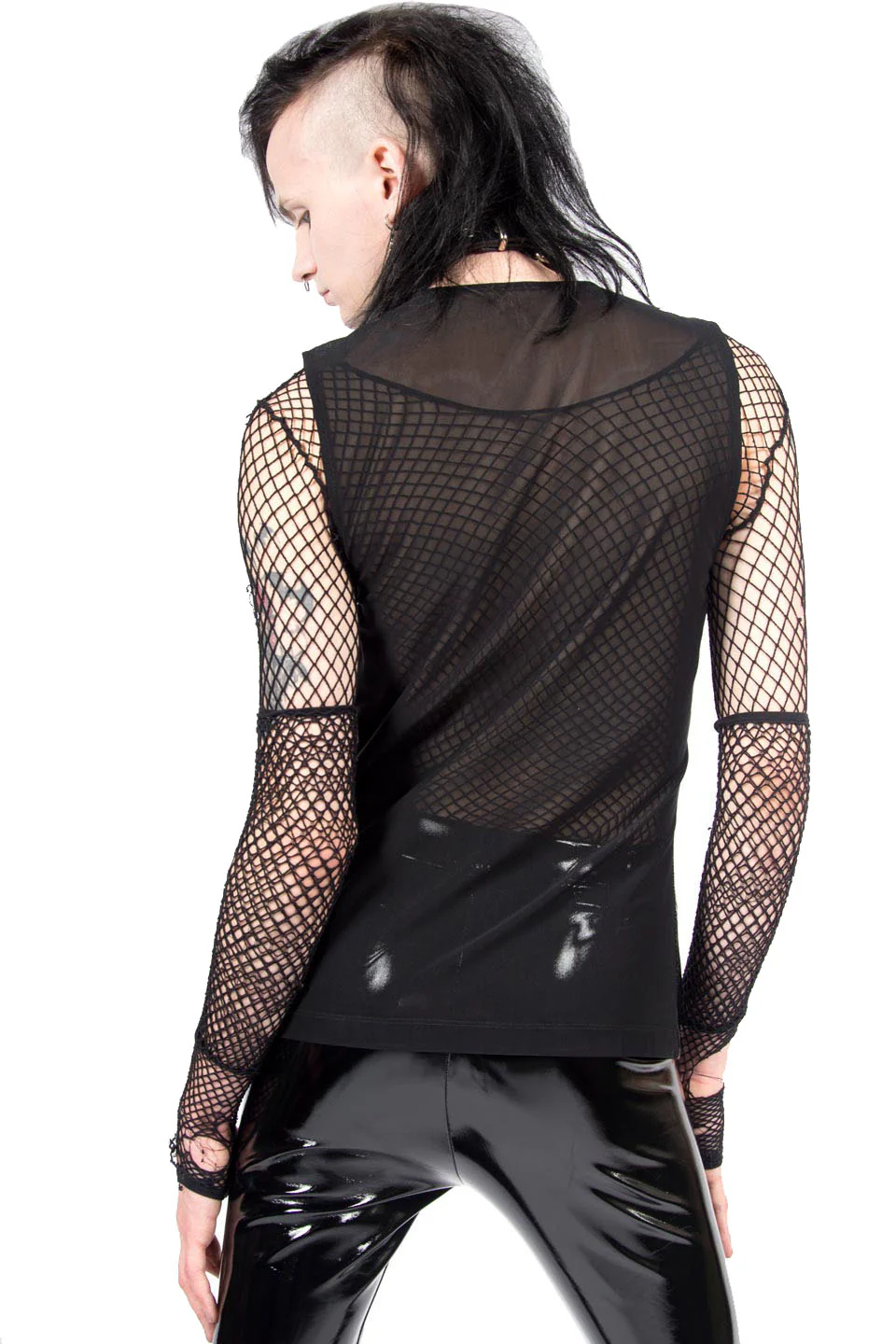 Vintage Zip Front PVC Top - Image 2