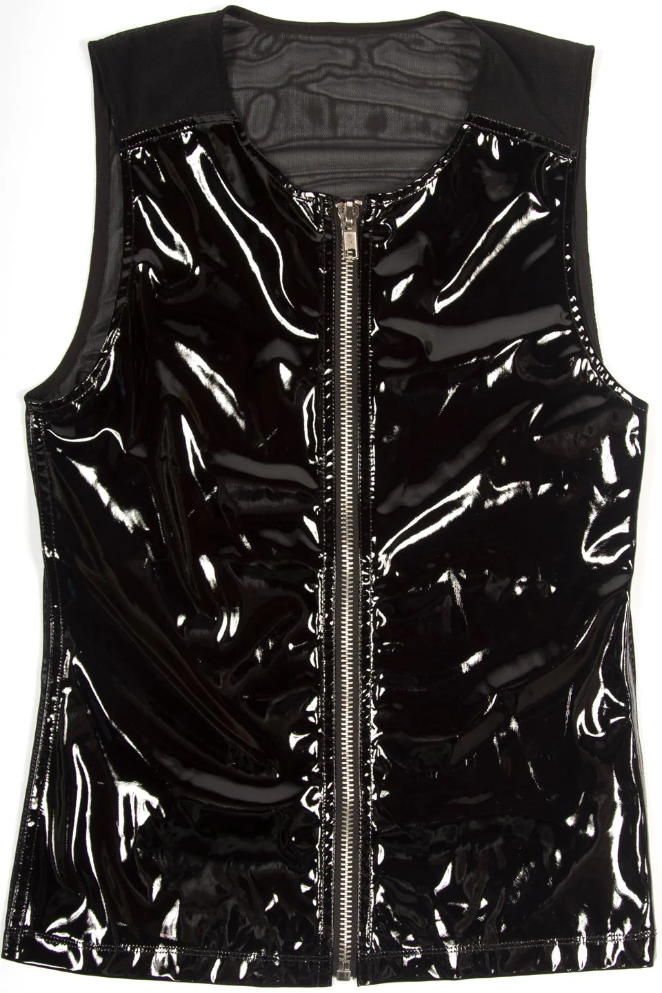 Vintage Zip Front PVC Top - Image 6