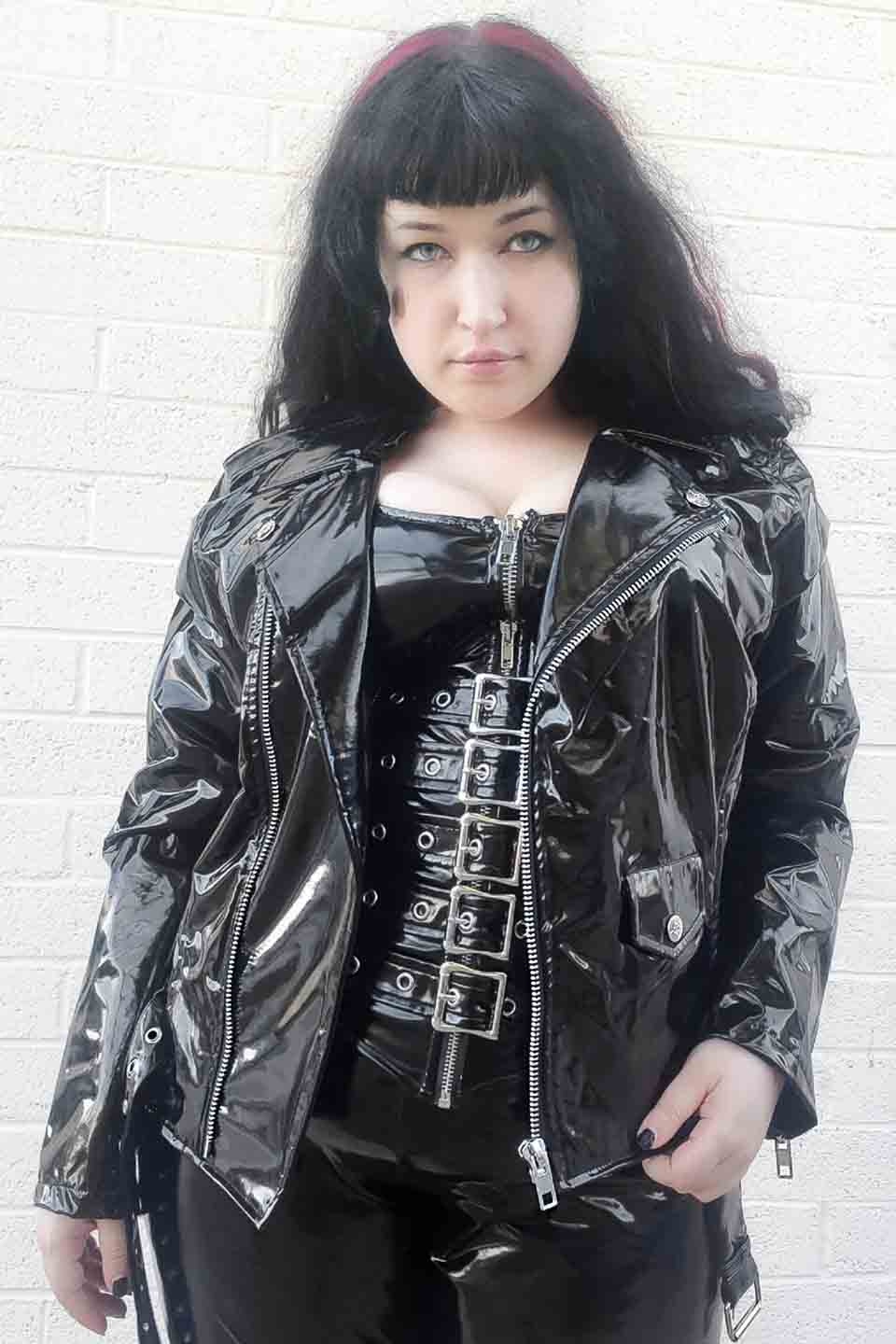 Classic Vinyl Moto Jacket - Image 12