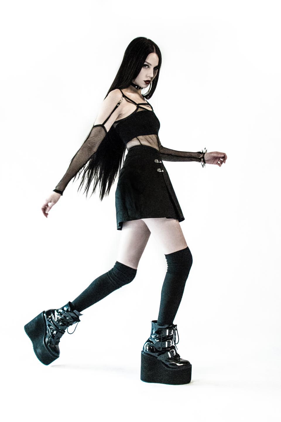 Black Transformer Fishnet Top - Image 10