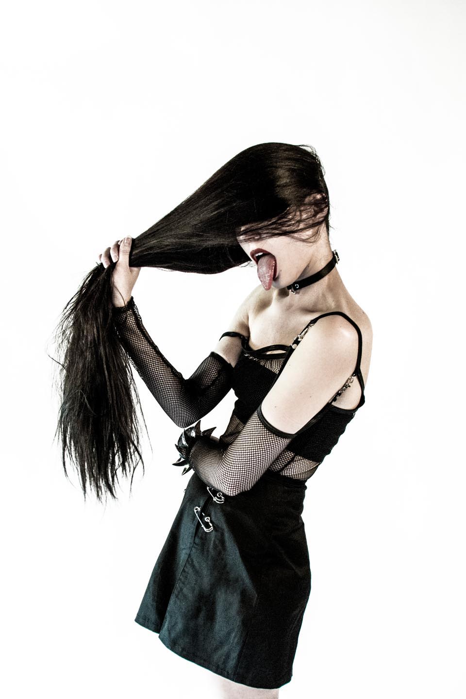 Black Transformer Fishnet Top - Image 11