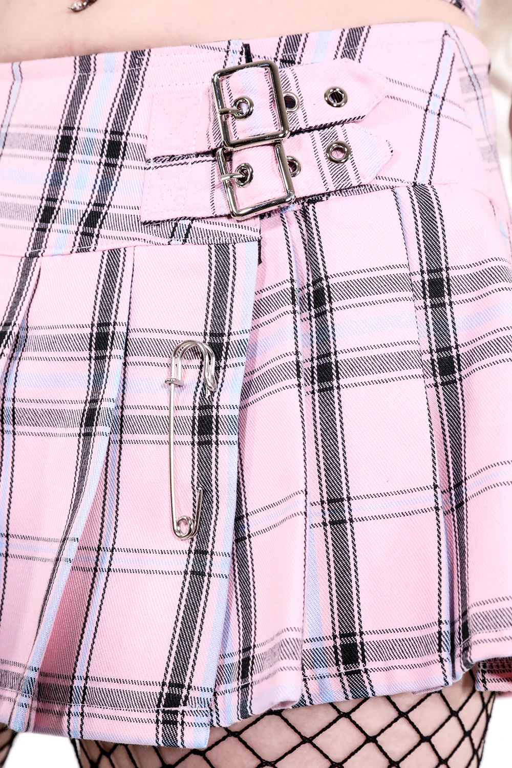 World's End Pleated Mini Skirt PINK - Image 4